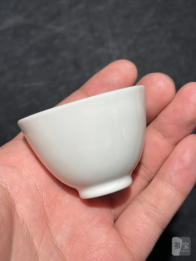清康熙 白釉杯 - 图2